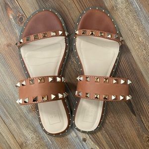 Tan Soul Studded Sandals in size 8